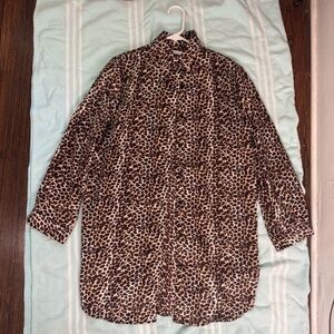 Valerie Stevens Leopard Print Blouse
